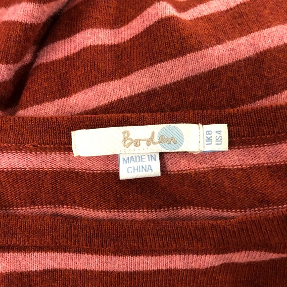 BODEN Stripy Jumper Crew Neck Sweater - Picture 5 of 5